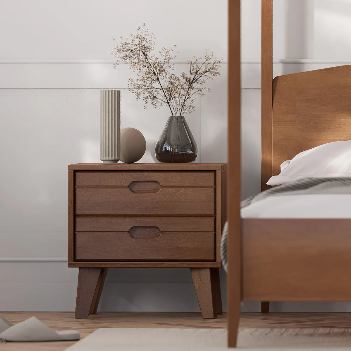 Ballet 2 Drawer Bedside Table - Image 17