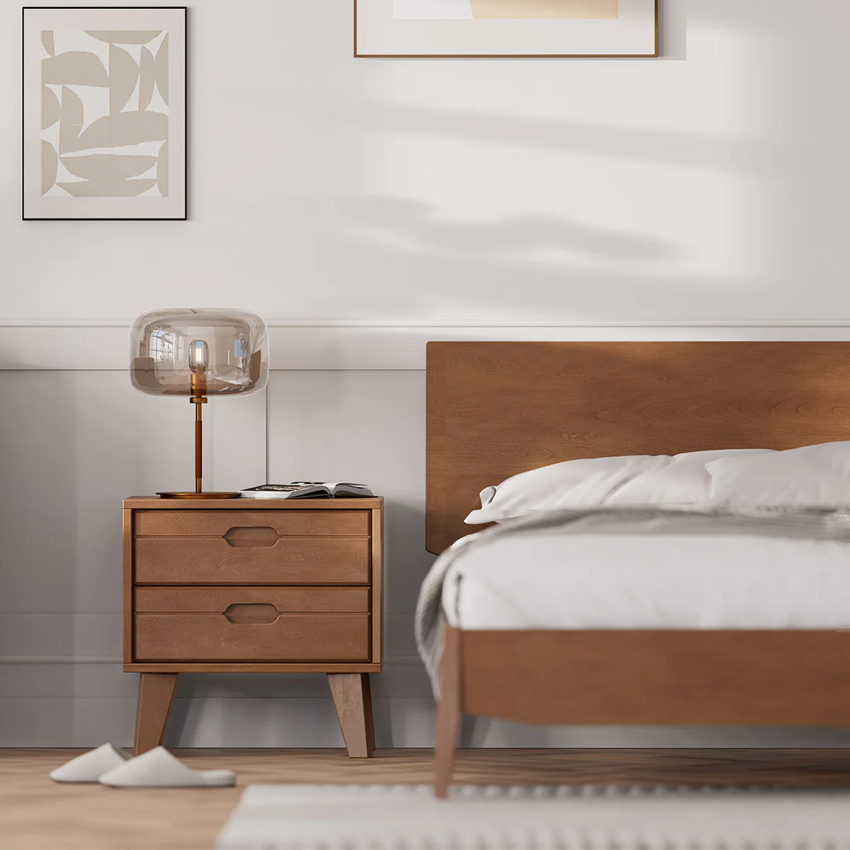 Ballet 2 Drawer Bedside Table - Image 20