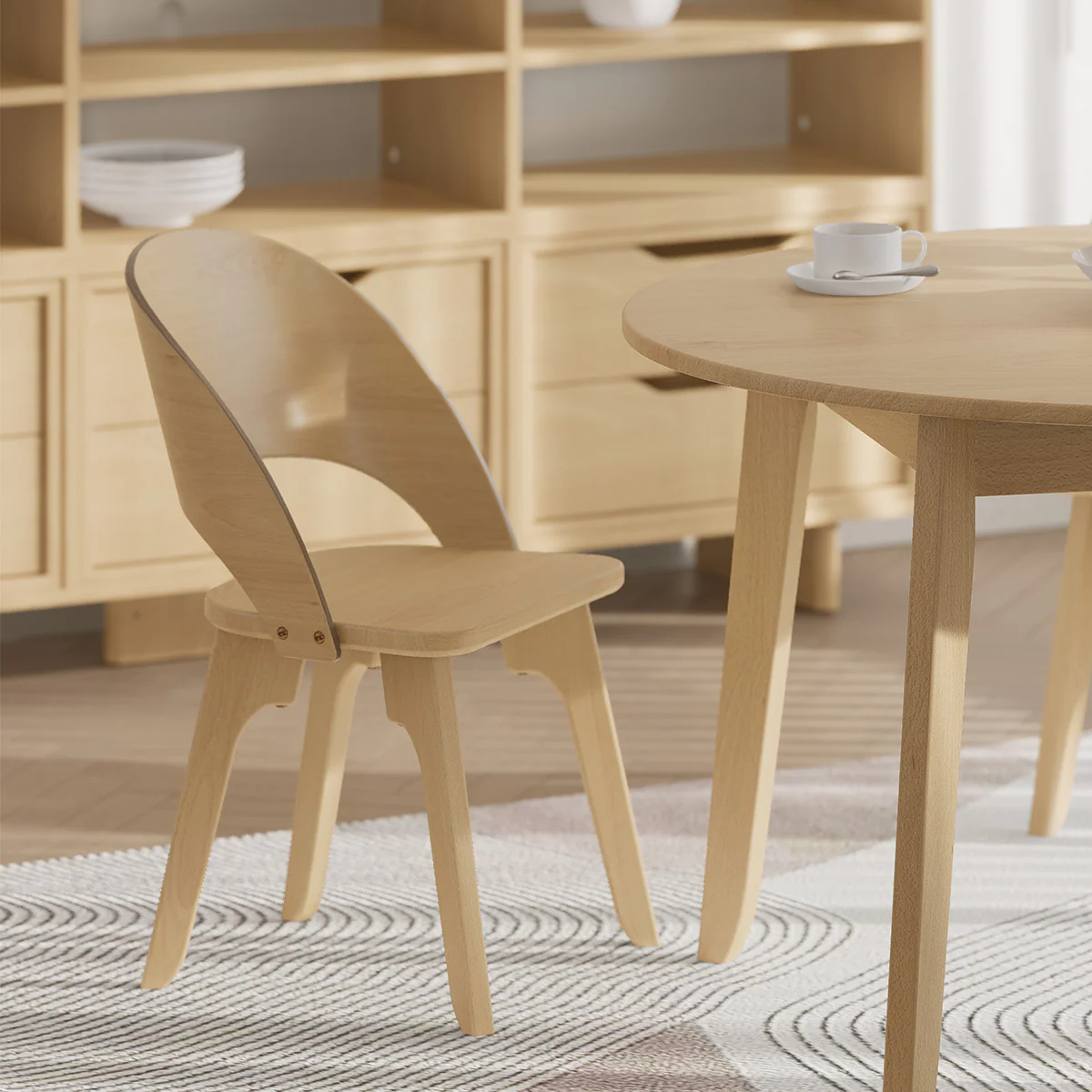 Ballet Curved Dining Chair - Image 11