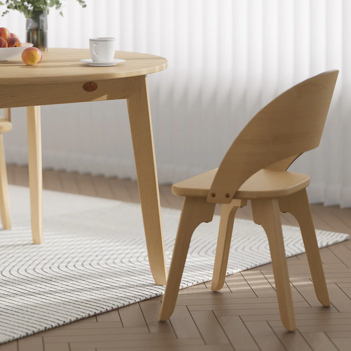 Ballet Curved Dining Chair - Image 12