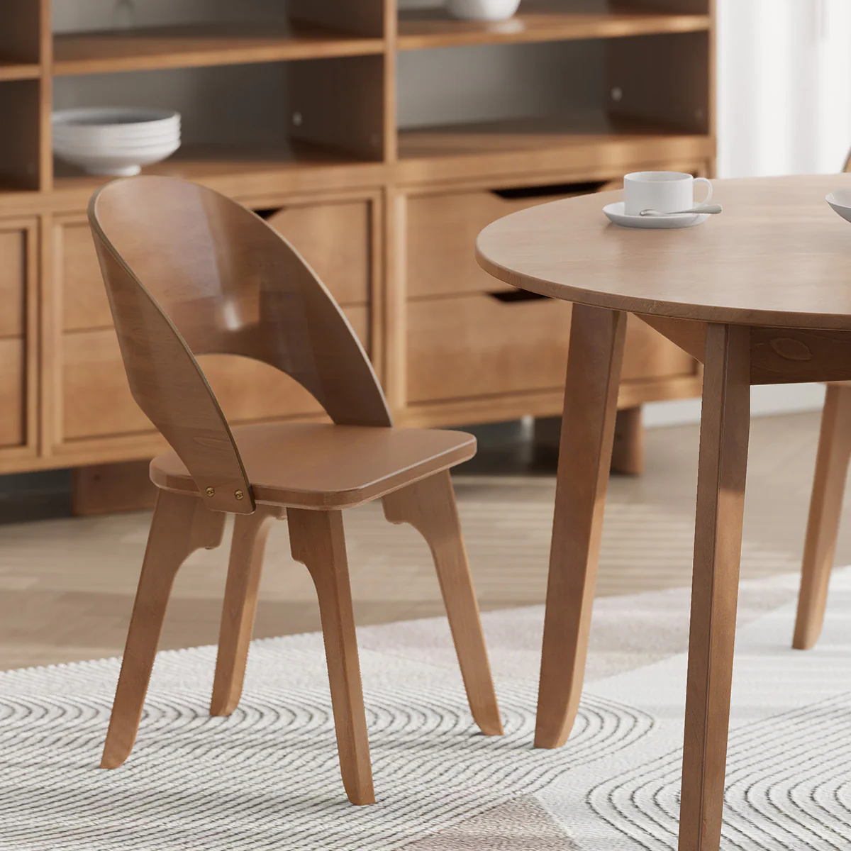 Ballet Curved Dining Chair - Image 4