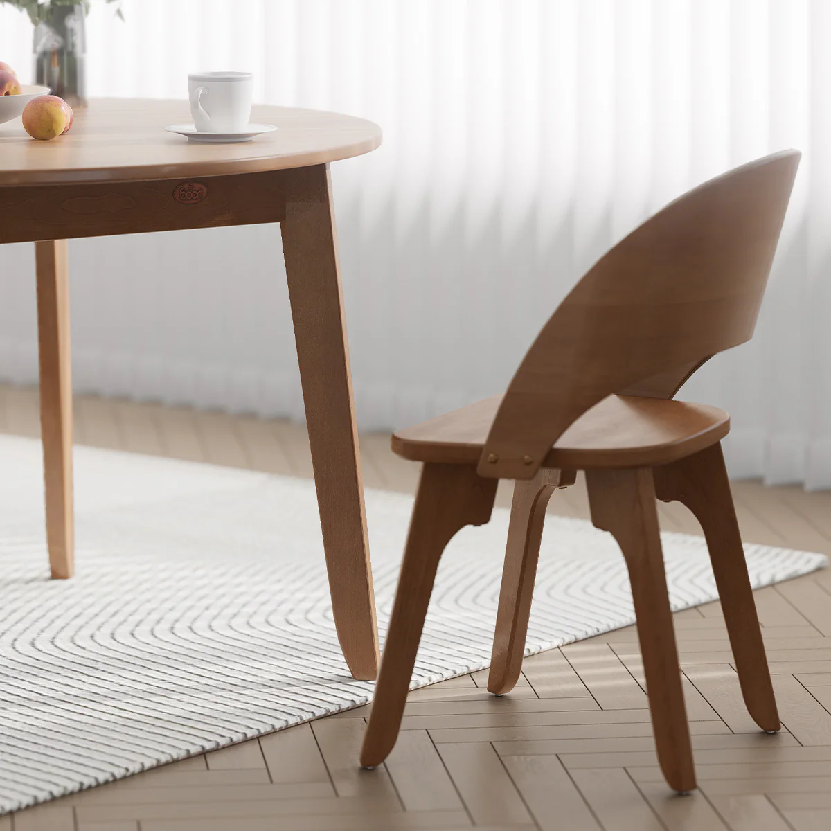Ballet Curved Dining Chair - Image 5