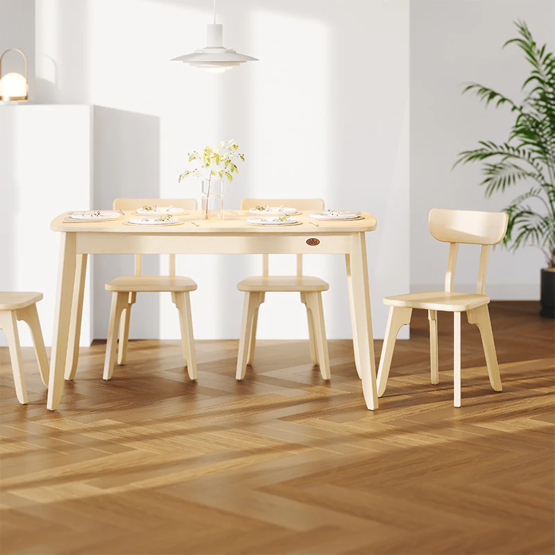 Ballet Dining Table (1.4m) with 4 Chairs Package - Image 2