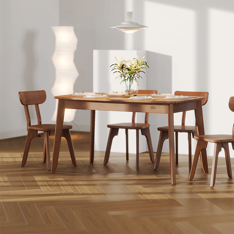 Ballet Dining Table (1.4m) with 4 Chairs Package - Image 6