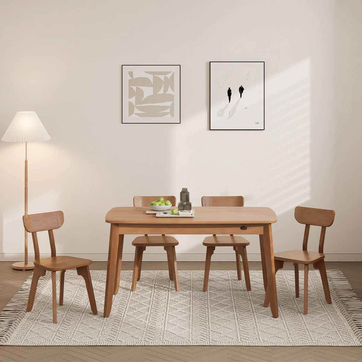 Ballet Dining Table (1.4m) with 4 Chairs Package - Image 8