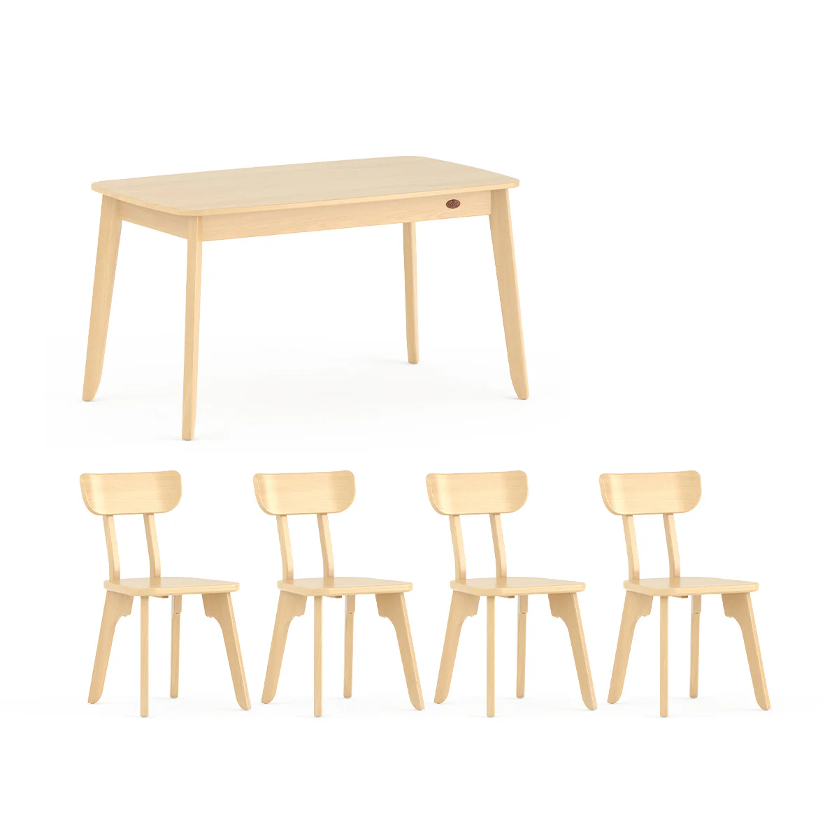 Ballet Dining Table (1.4m) with 4 Chairs Package - Image 9