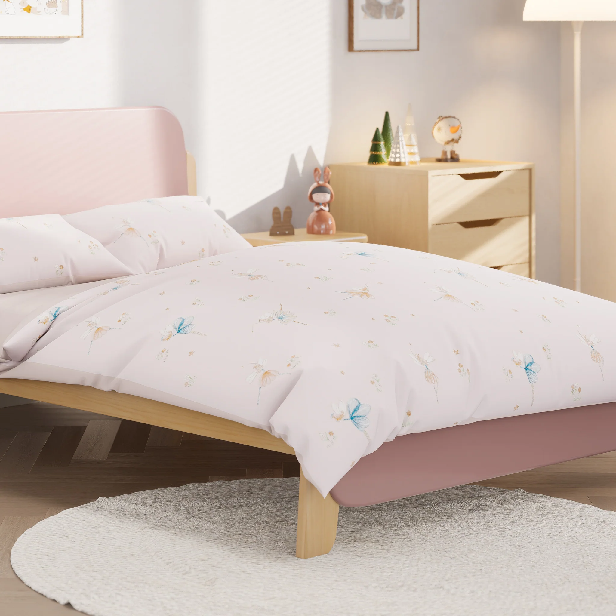 Ballet Garden Double Quilt Cover Set - Image 4