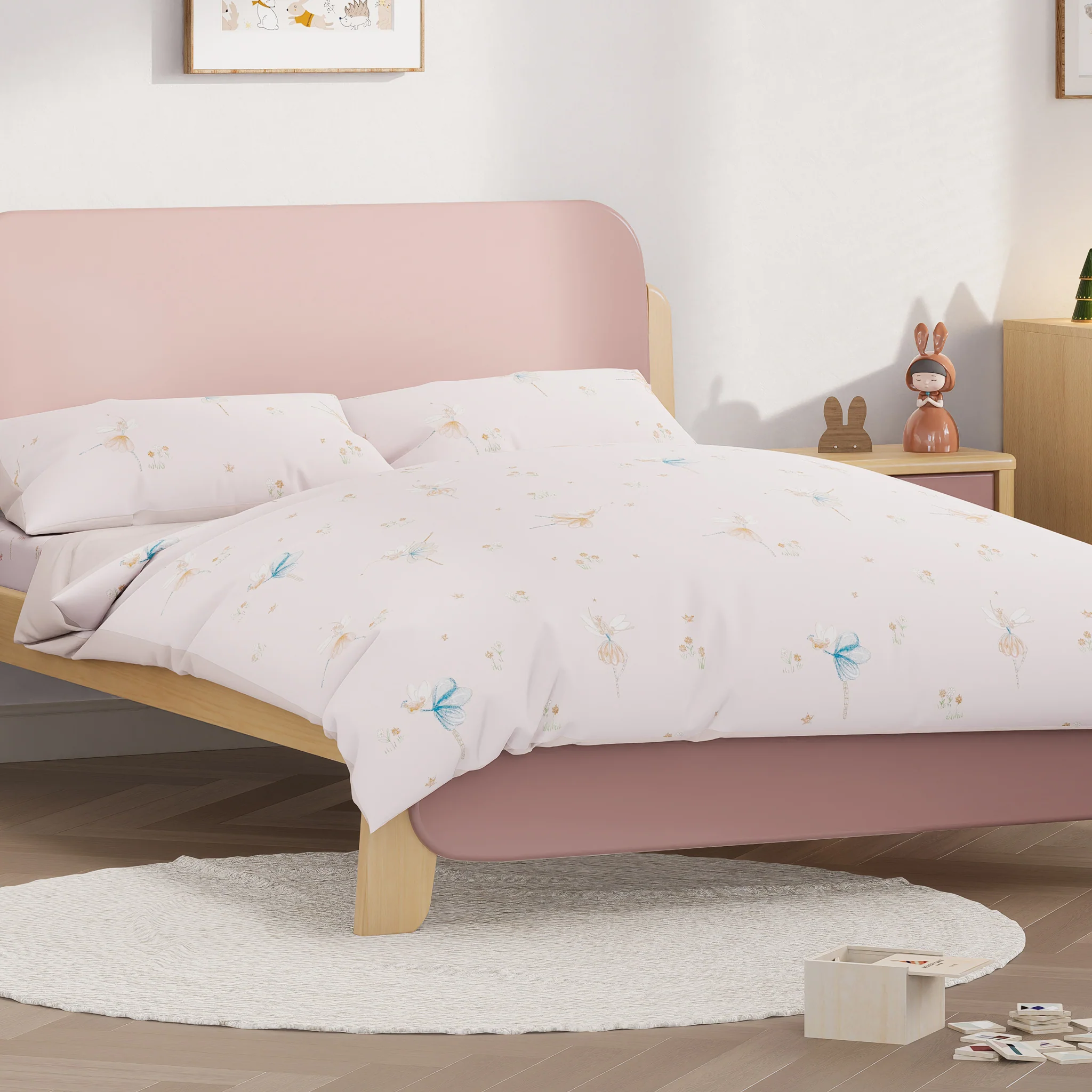 Ballet Garden Double Quilt Cover Set - Image 5