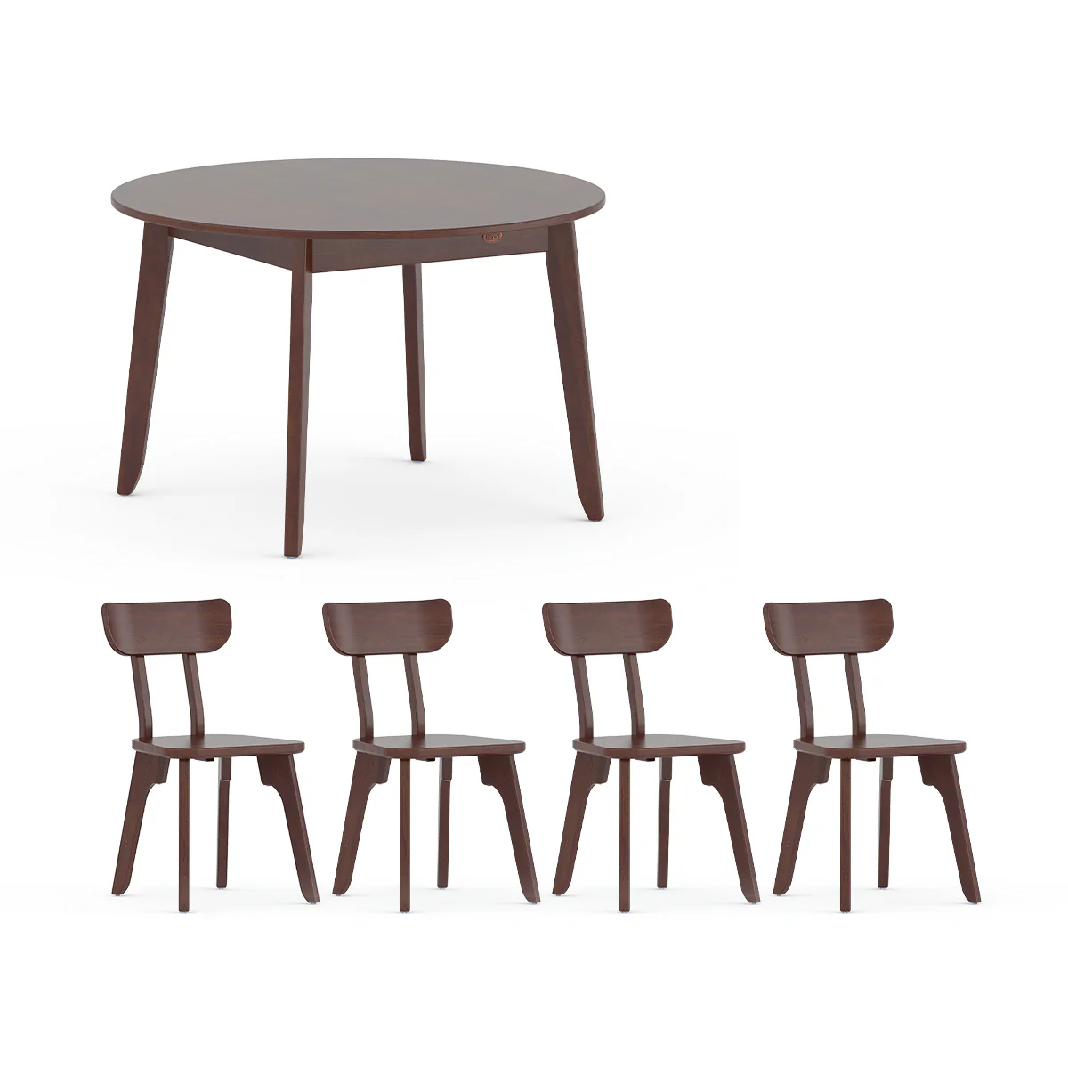 Ballet Round Dining Table (1.2m) with Four Chairs Package - Image 4