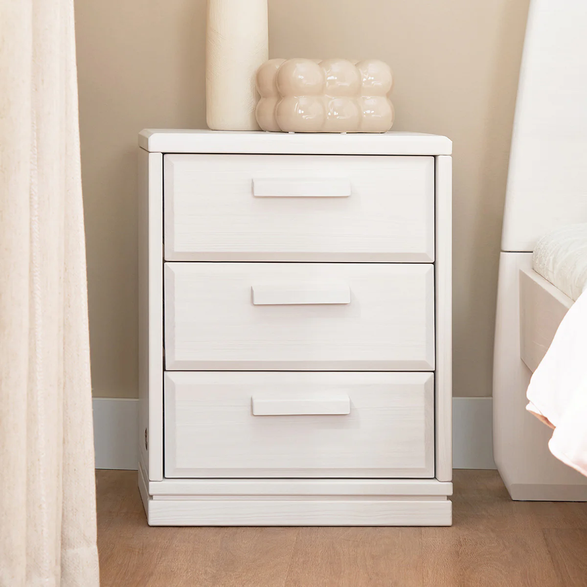 Block 3 Drawer Bedside Table - Image 17
