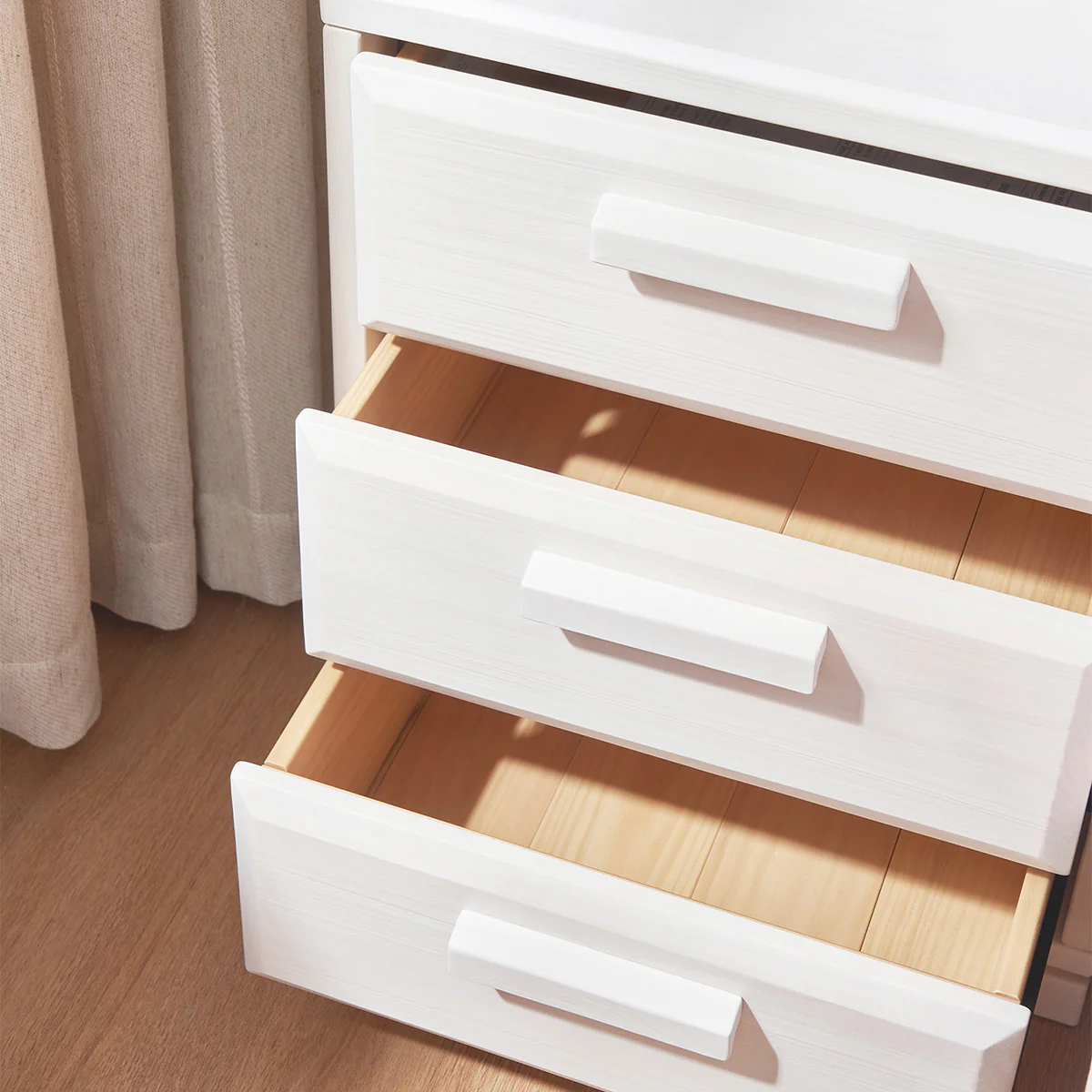Block 3 Drawer Bedside Table - Image 18