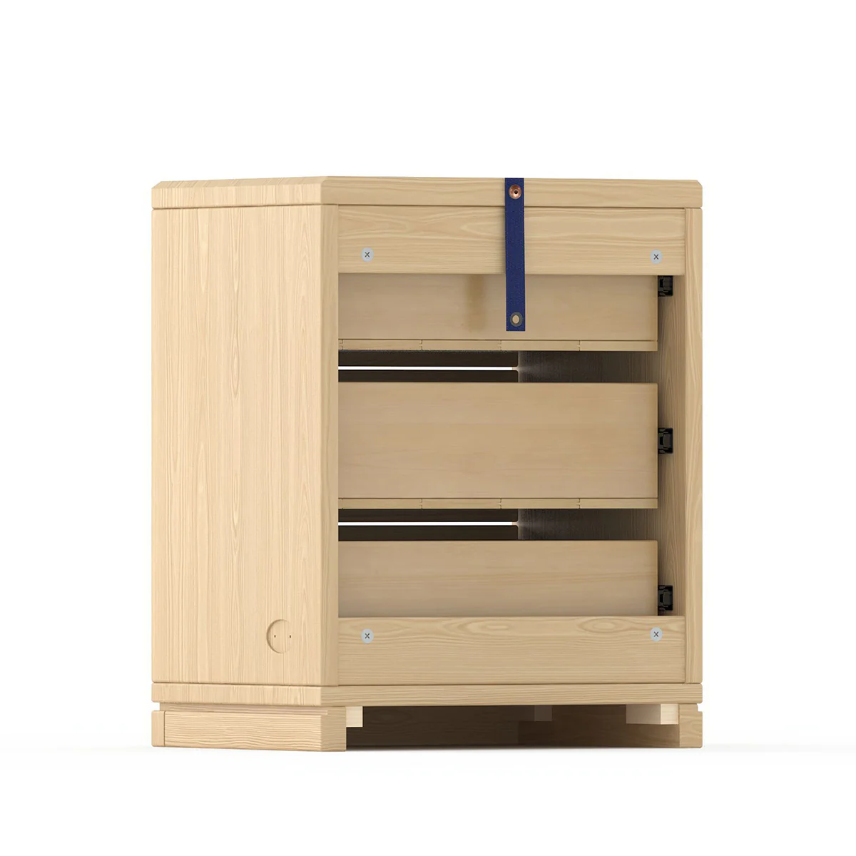 Block 3 Drawer Bedside Table - Image 24