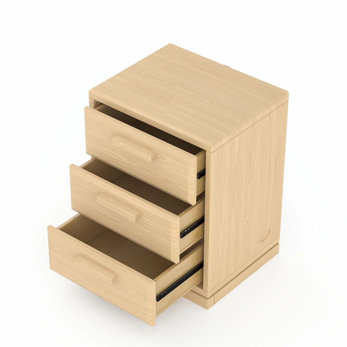 Block 3 Drawer Bedside Table - Image 25