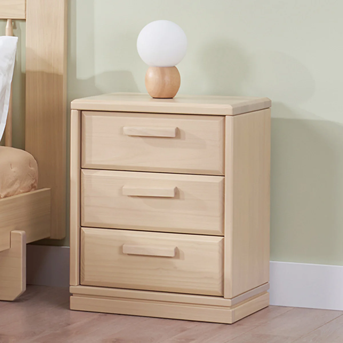 Block 3 Drawer Bedside Table - Image 8
