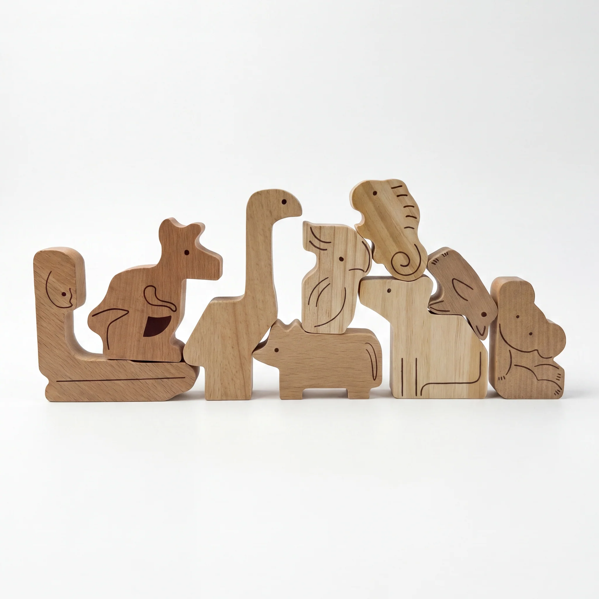 Aussie Animal Stacking Blocks - Natural - Image 12