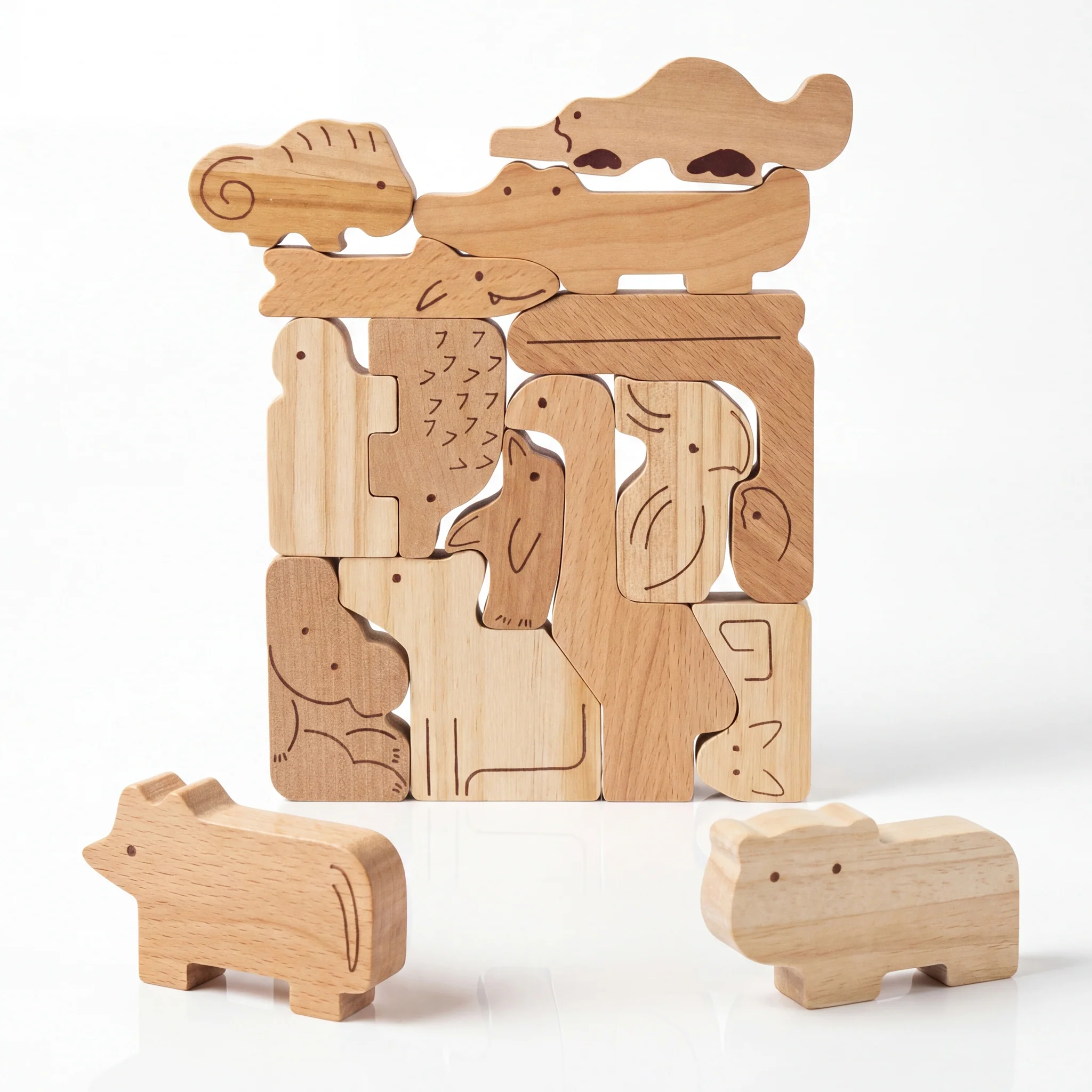 Aussie Animal Stacking Blocks - Natural - Image 13