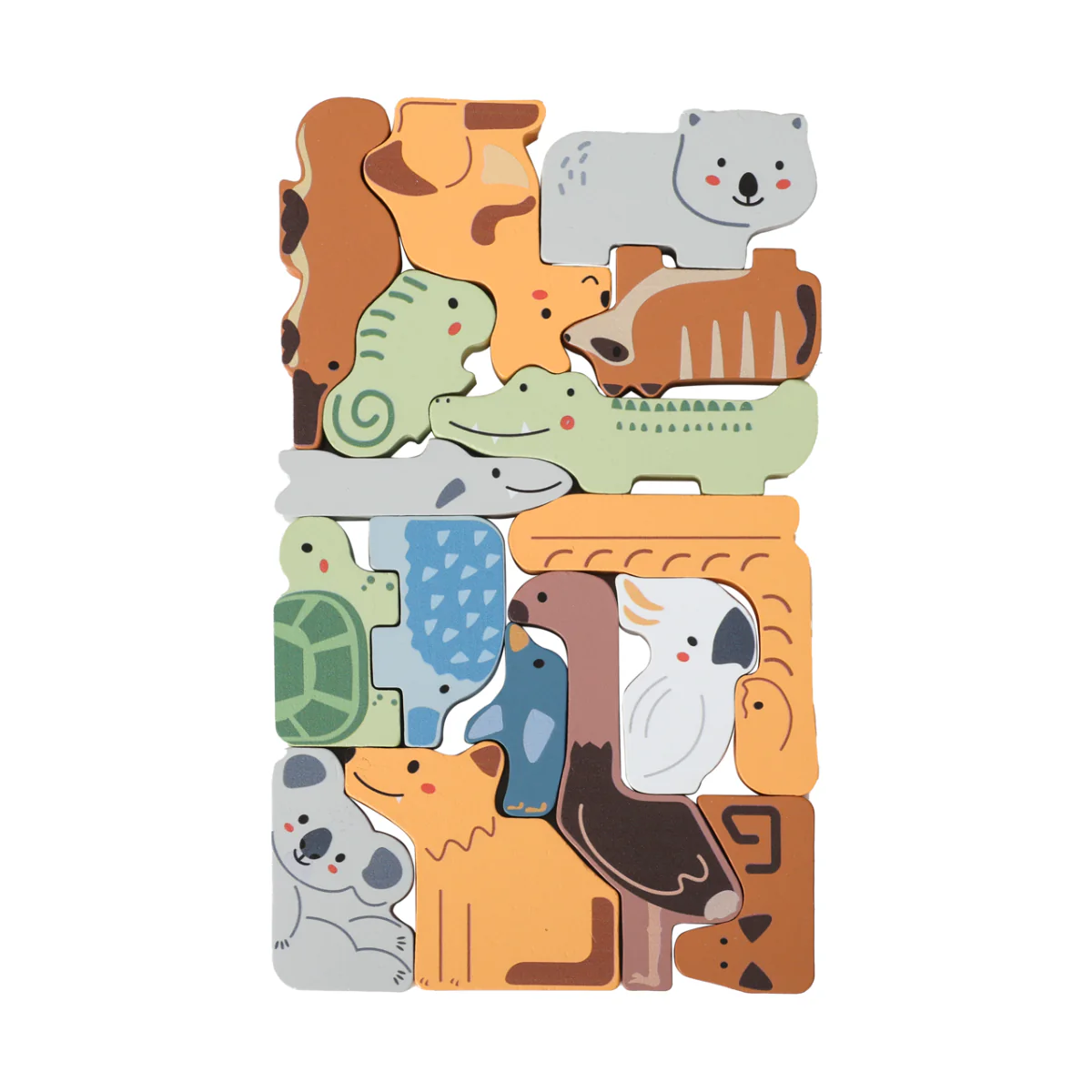 Aussie Animal Stacking Blocks - Coloured - Image 11