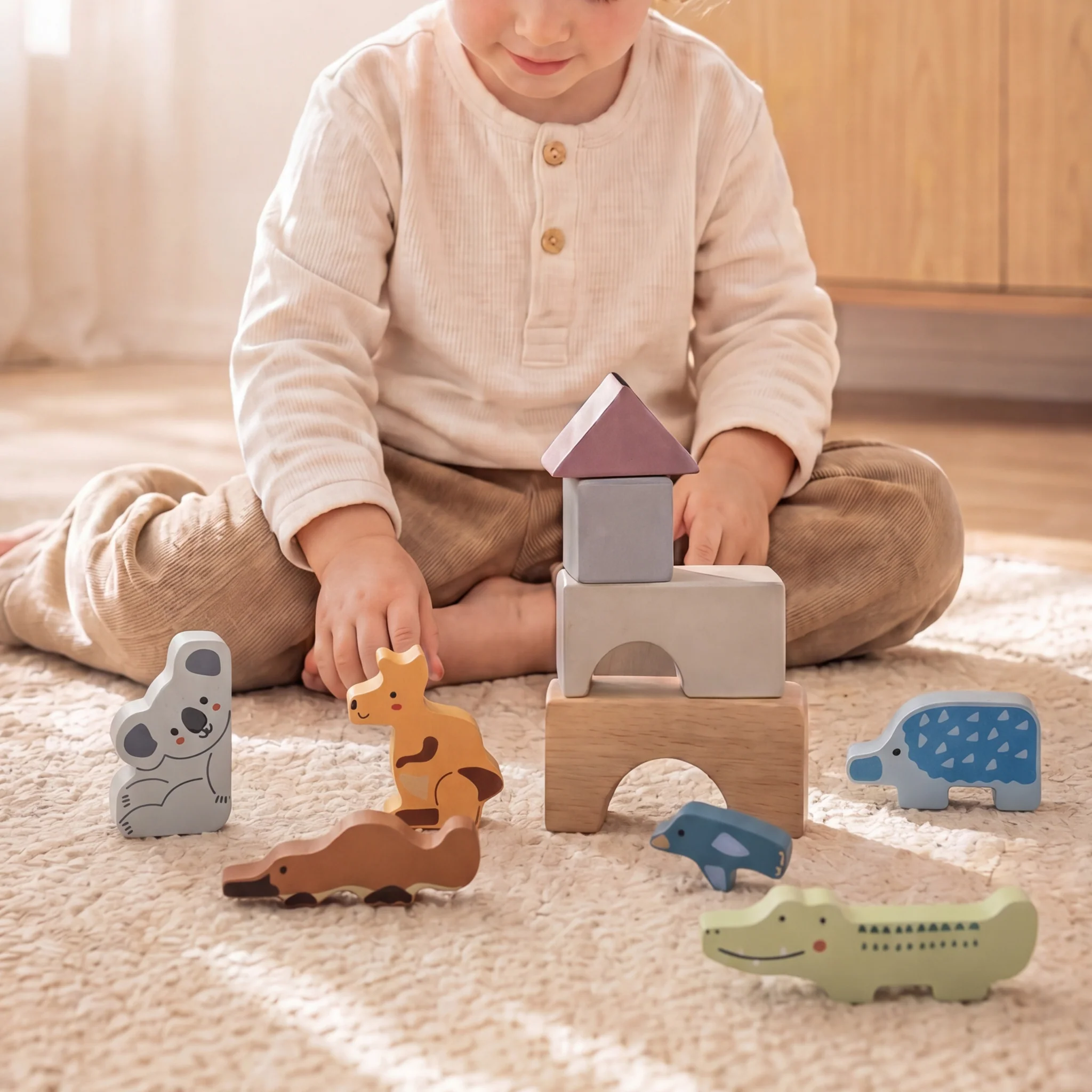 Aussie Animal Stacking Blocks - Coloured - Image 4