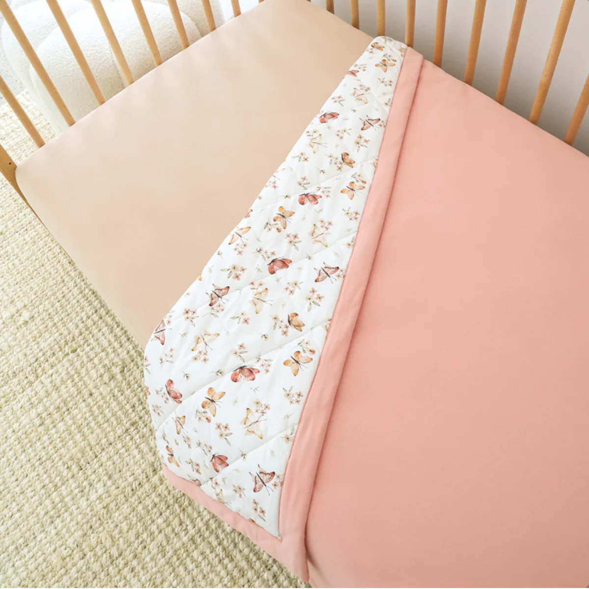 Butterfly Organic Cotton Cot Comforter - Image 3
