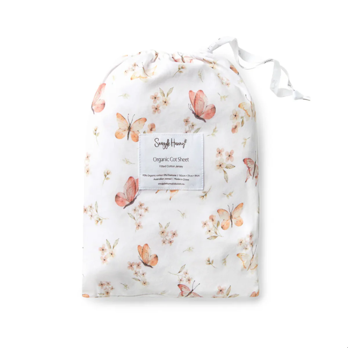 Butterfly Organic Fitted Cot Sheet - Image 4