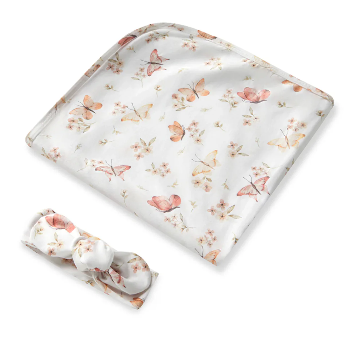 Butterfly Organic Jersey Wrap &
Topknot Set - Image 2