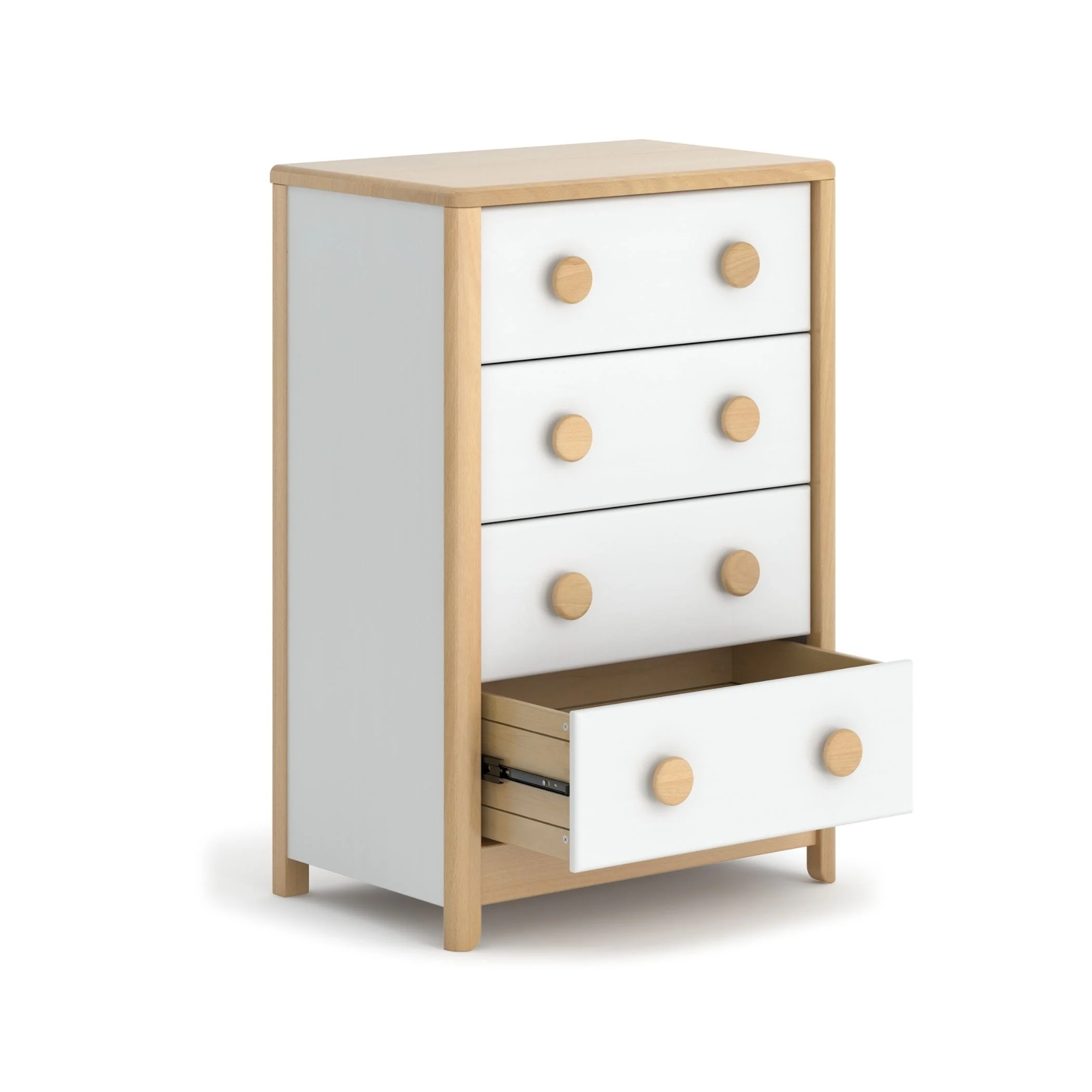 Byron 4 Drawer Chest | Scandi Nursery Dresser - Image 7