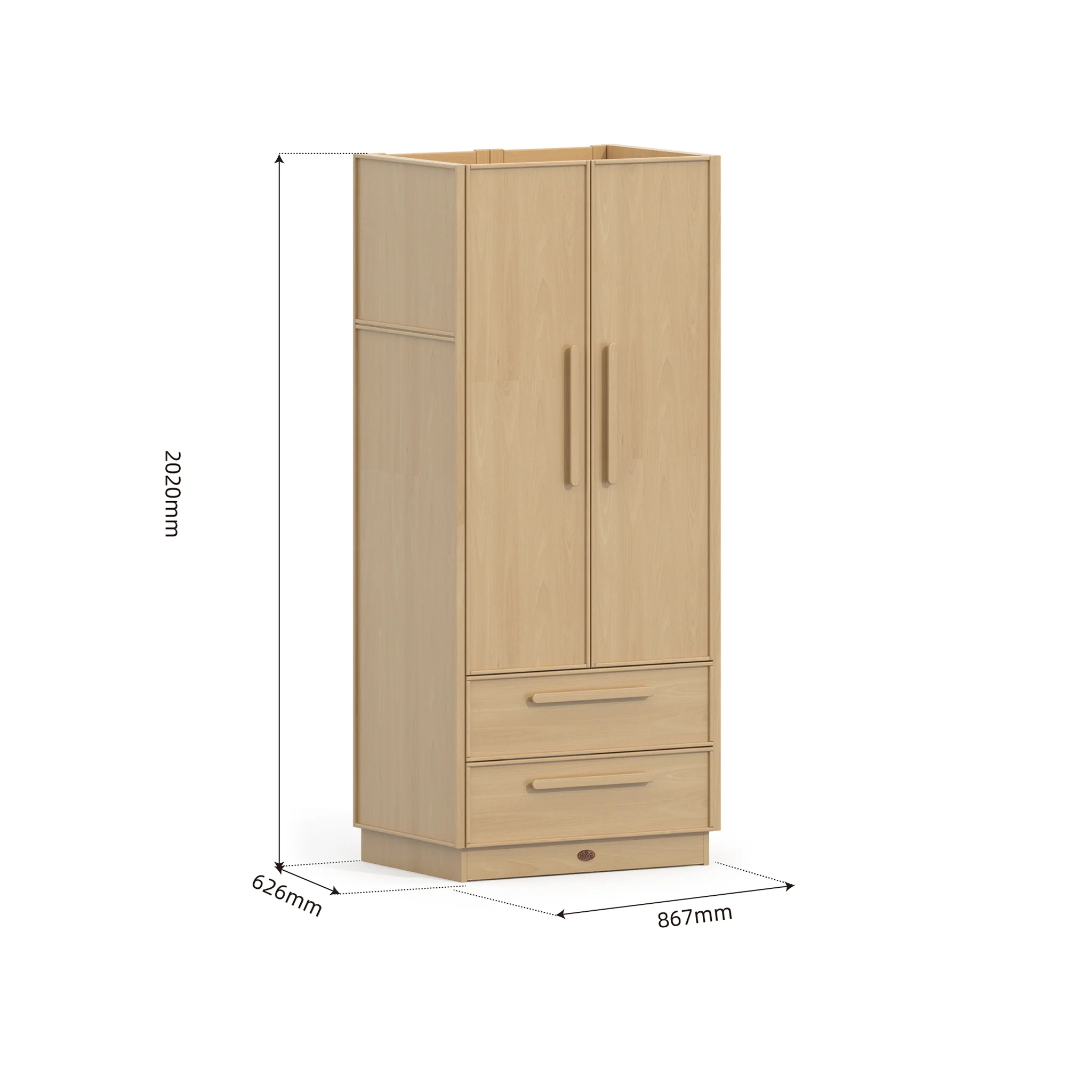 Casa 2 Door Wardrobe - Image 2