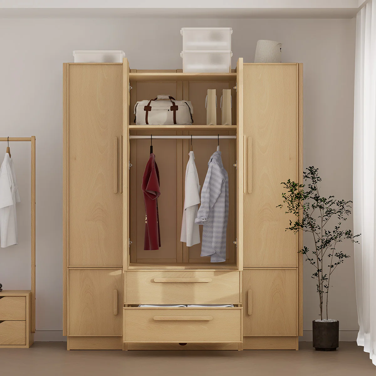 Casa 4 Door Wardrobe - Image 4