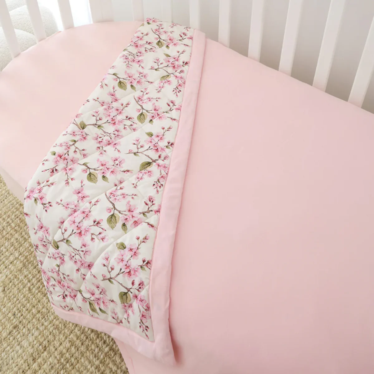 Cherry Blossom Organic Cotton Cot Comforter - Image 3