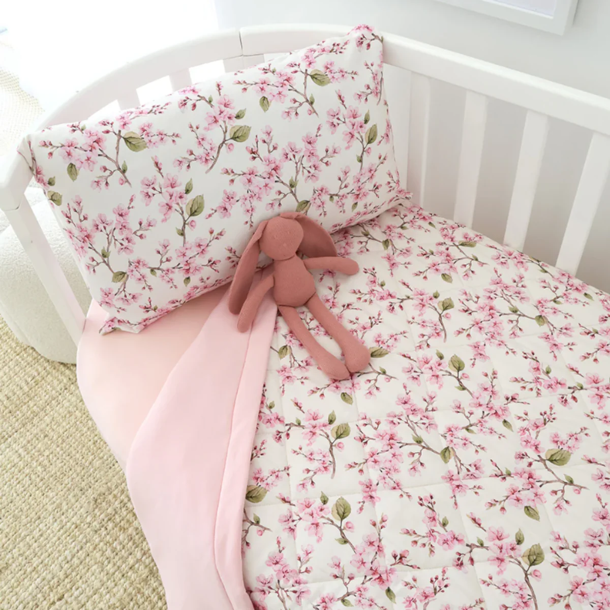 Cherry Blossom Organic Cotton Cot Comforter - Image 6