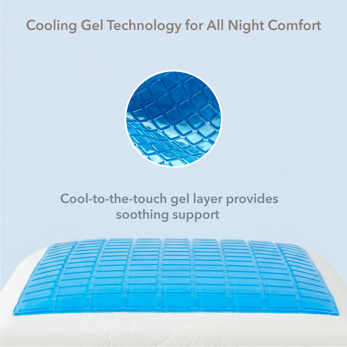 Cool Dreamer Memory Foam Pillow | Cooling Gel Support - Image 7