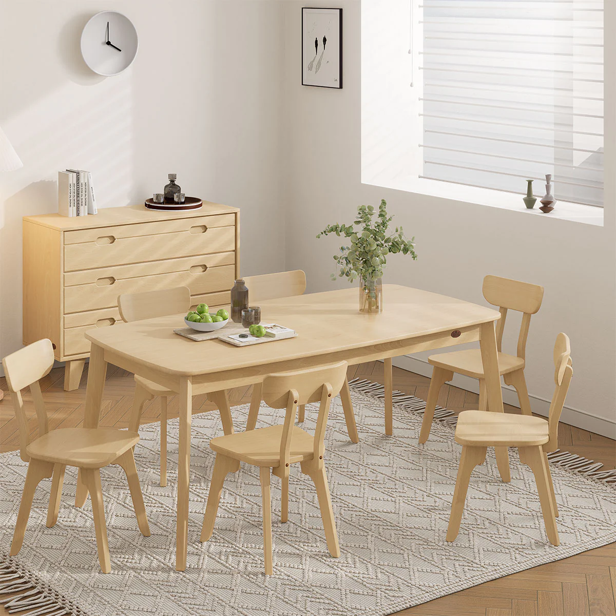 Ballet Dining Table (1.8m) with 6 Chairs Package - Image 10