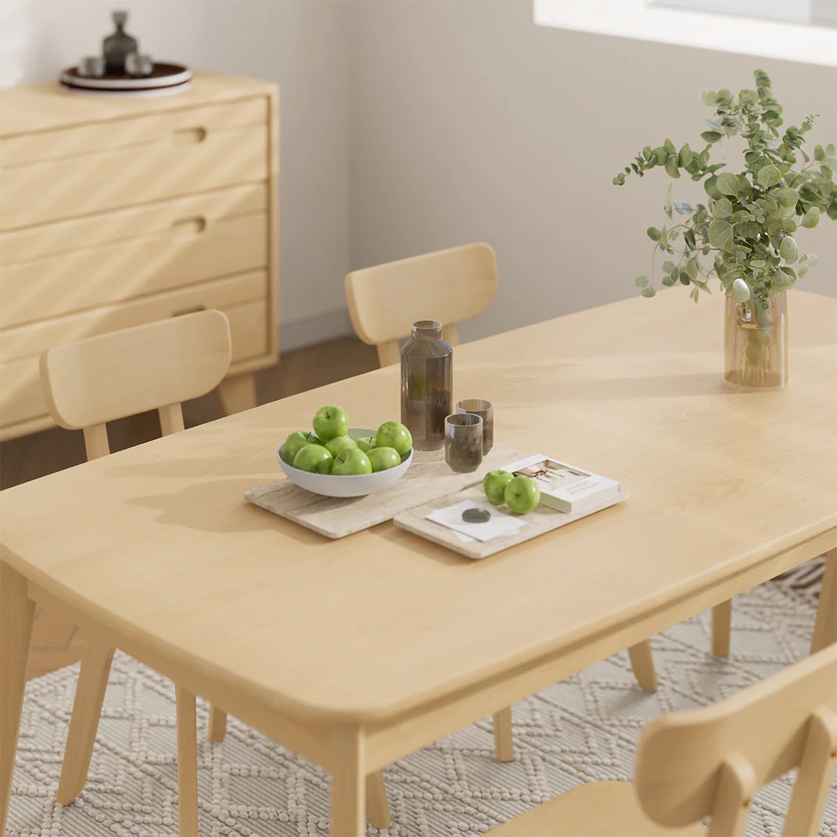 Ballet Dining Table (1.8m) with 6 Chairs Package - Image 12