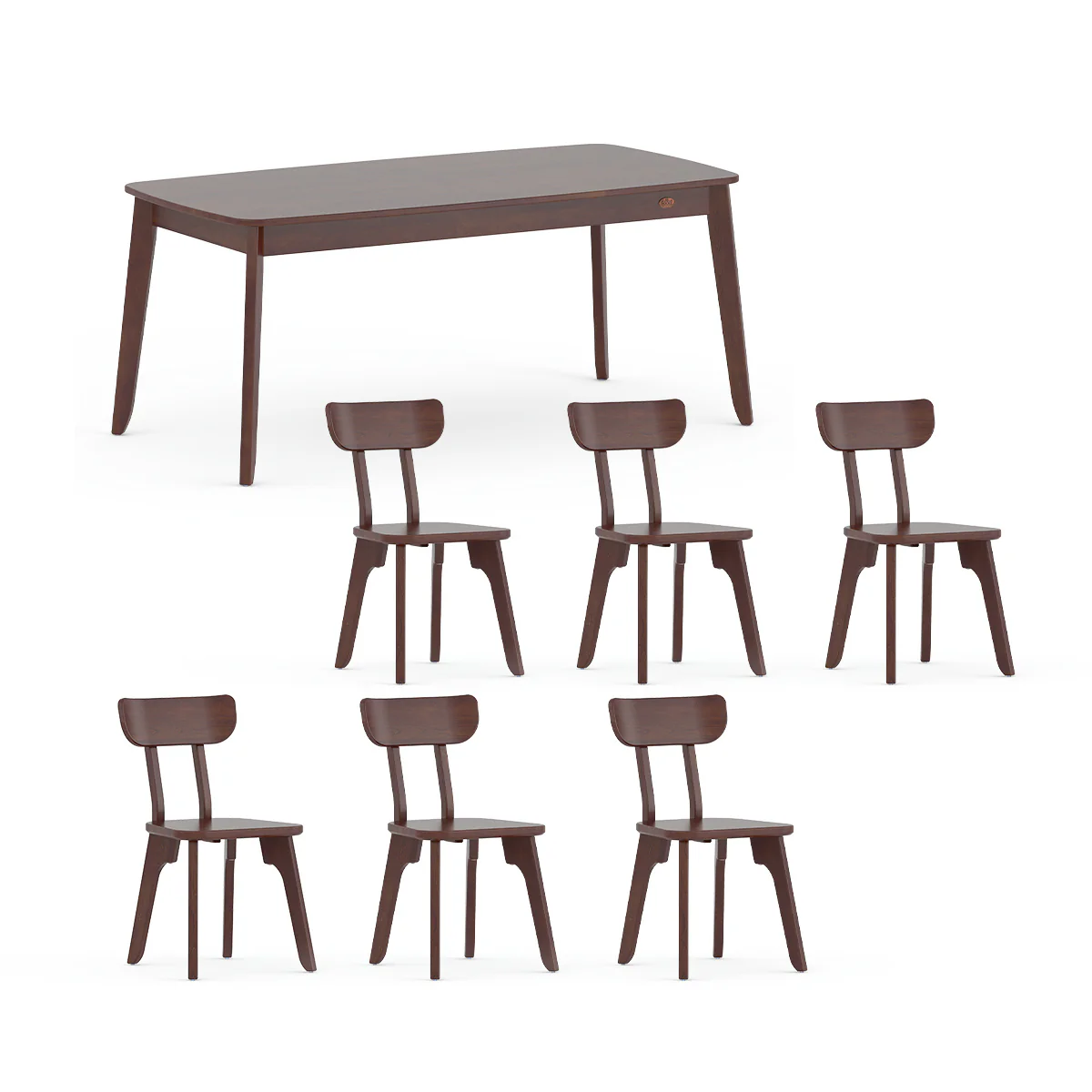Ballet Dining Table (1.8m) with 6 Chairs Package - Image 14