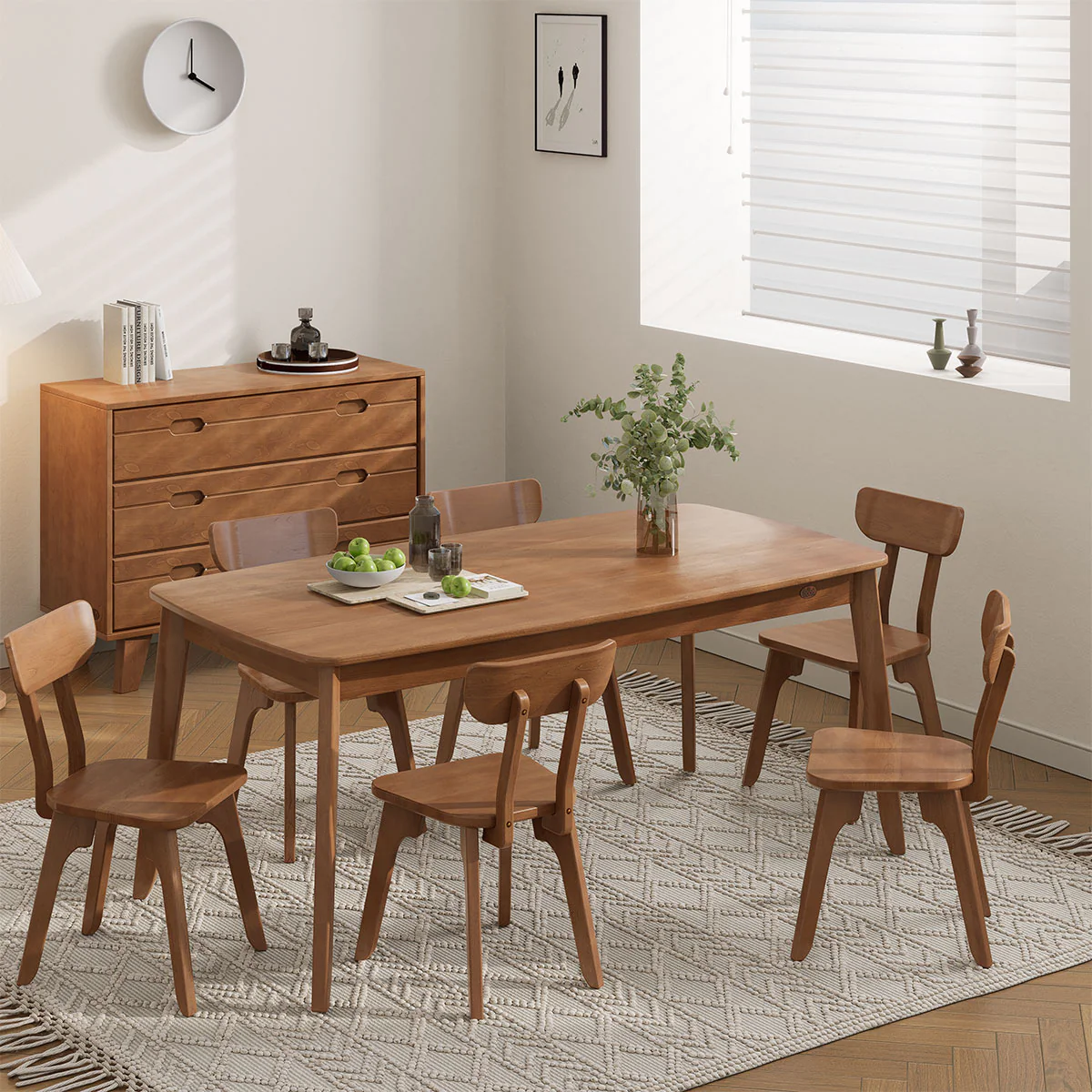 Ballet Dining Table (1.8m) with 6 Chairs Package - Image 4