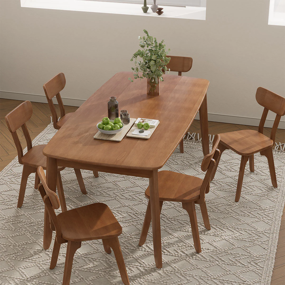 Ballet Dining Table (1.8m) with 6 Chairs Package - Image 5