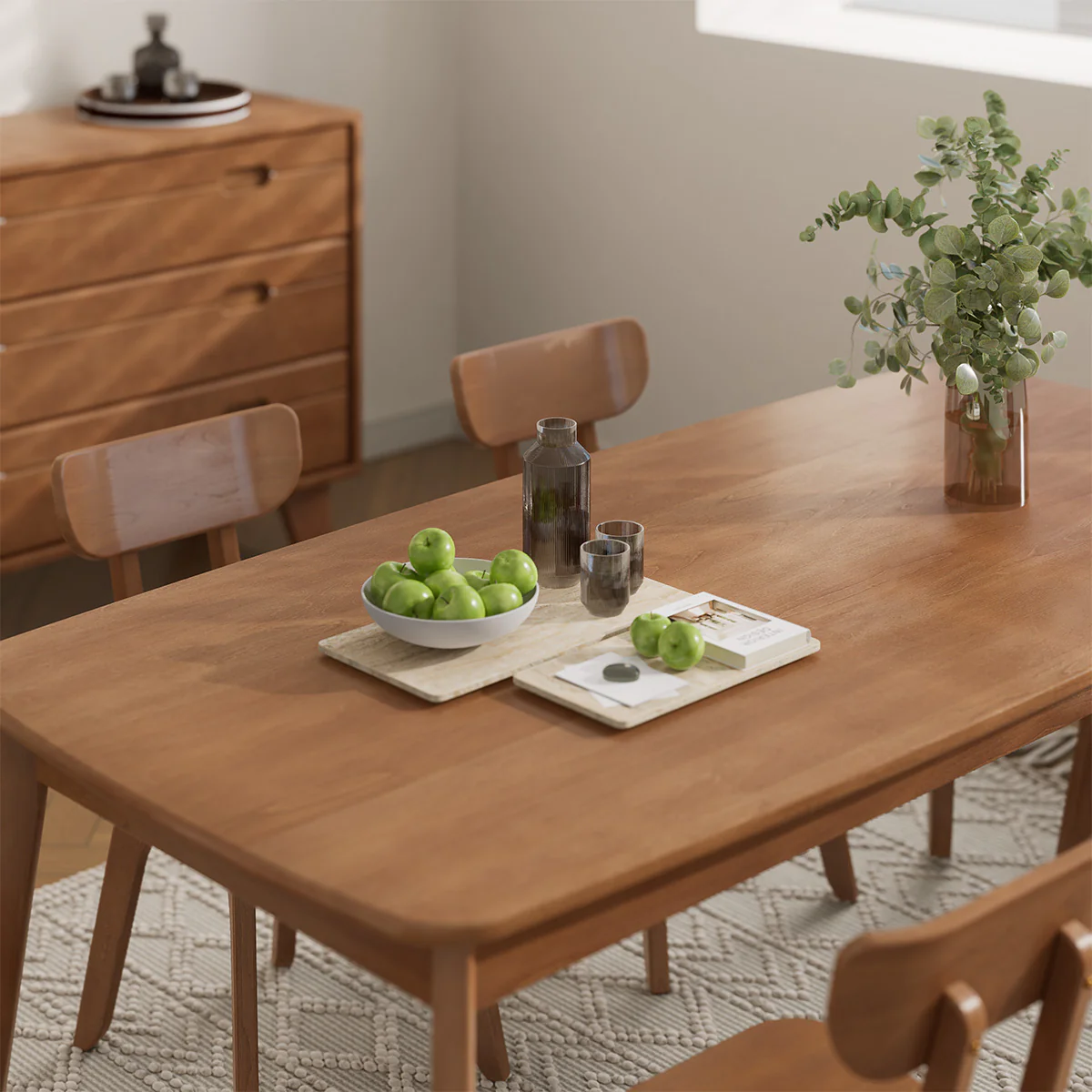 Ballet Dining Table (1.8m) with 6 Chairs Package - Image 6