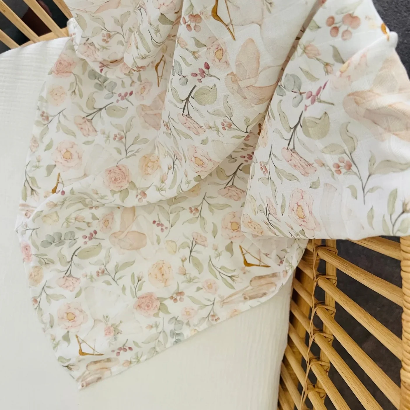 Cuddle Bug Bamboo Muslin Wrap - Amelia - Image 2