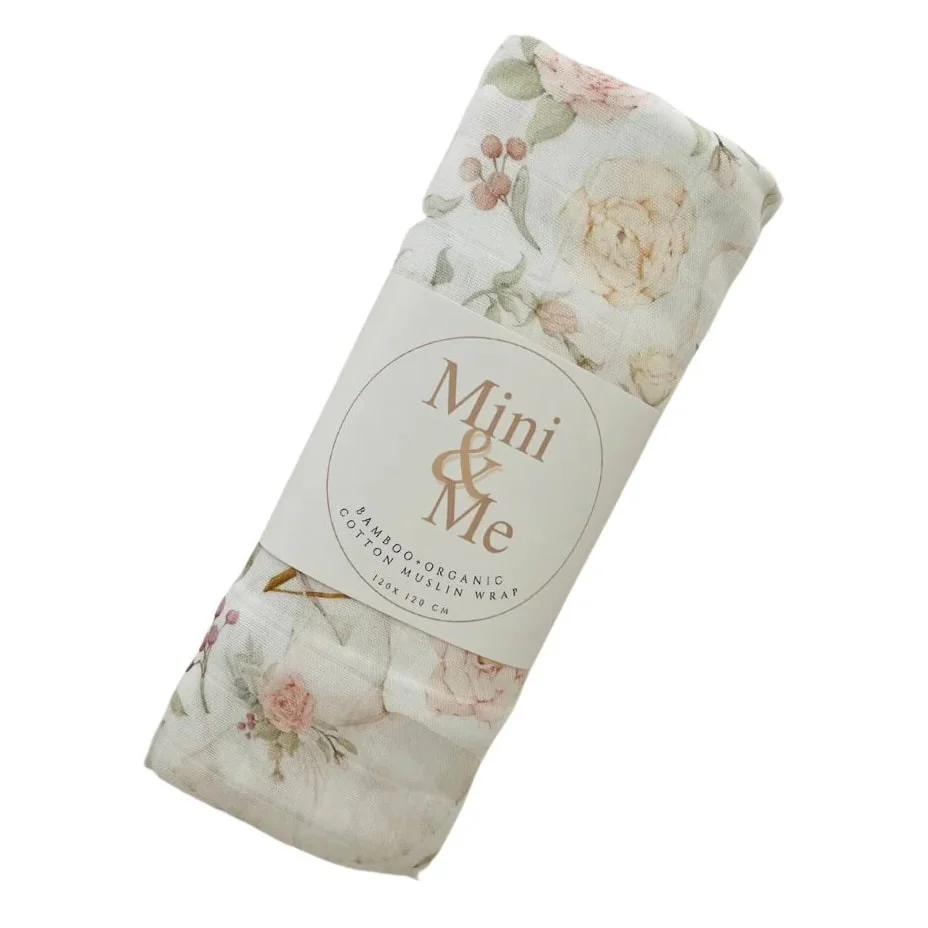 Cuddle Bug Bamboo Muslin Wrap - Amelia - Image 3