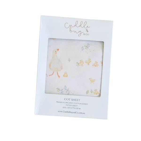 Cuddle Bug Cot Fitted Sheet - Goosey Gander - Image 5