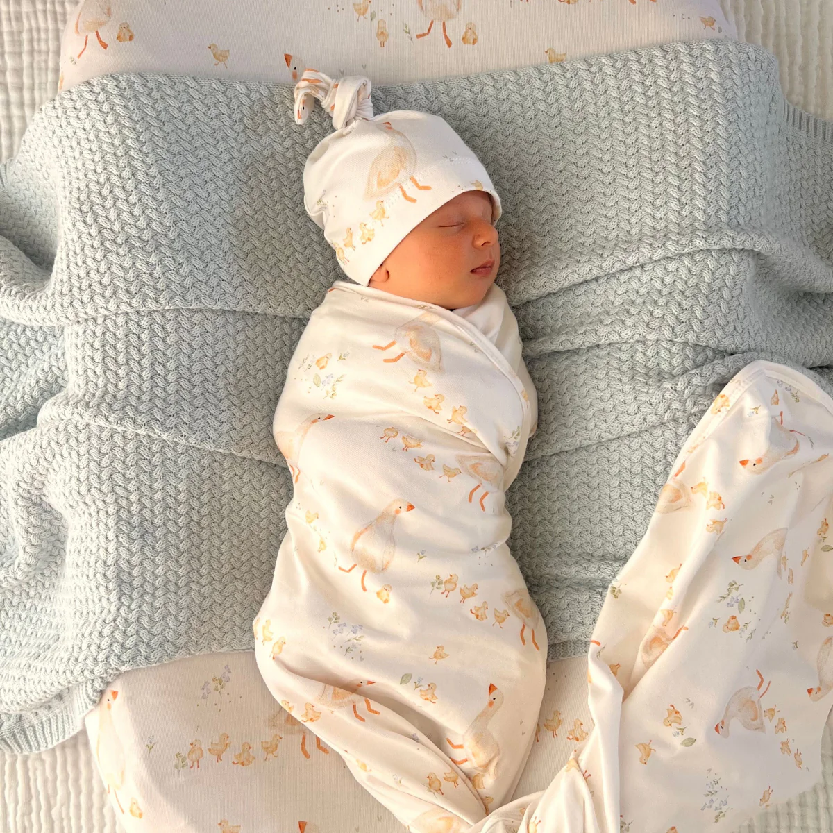 Cuddle Bug Bamboo Muslin Wrap - Goosey Gander - Image 5