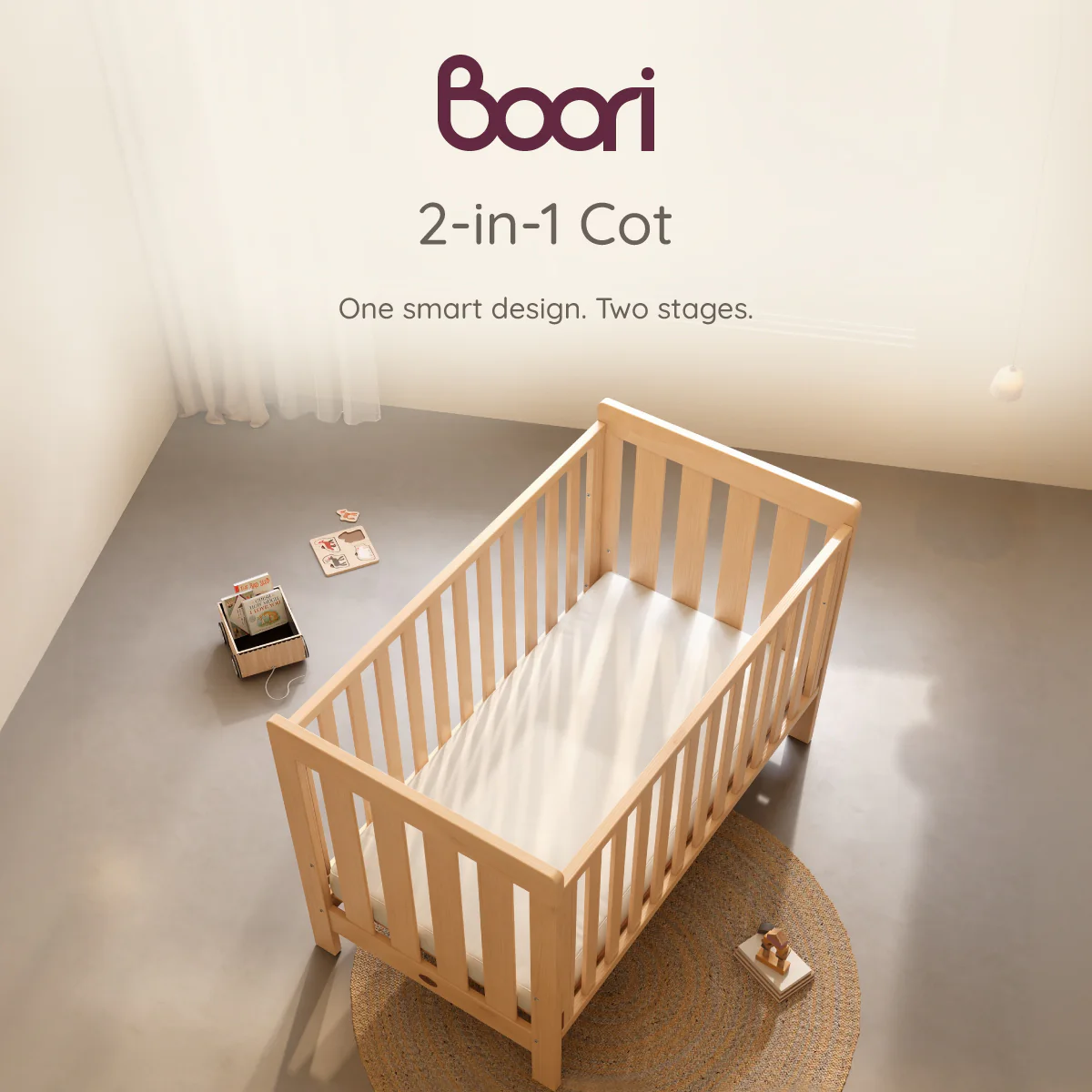 Daintree Baby Cot - Dropside - Image 3
