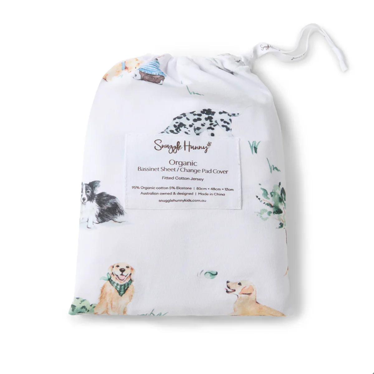 Dog Park Organic Bassinet Sheet /Change Pad Cover - Image 5