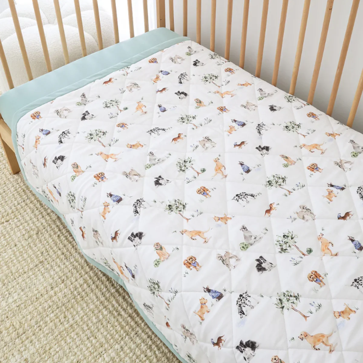 Dog Park Organic Cotton Cot Comforter - Image 3