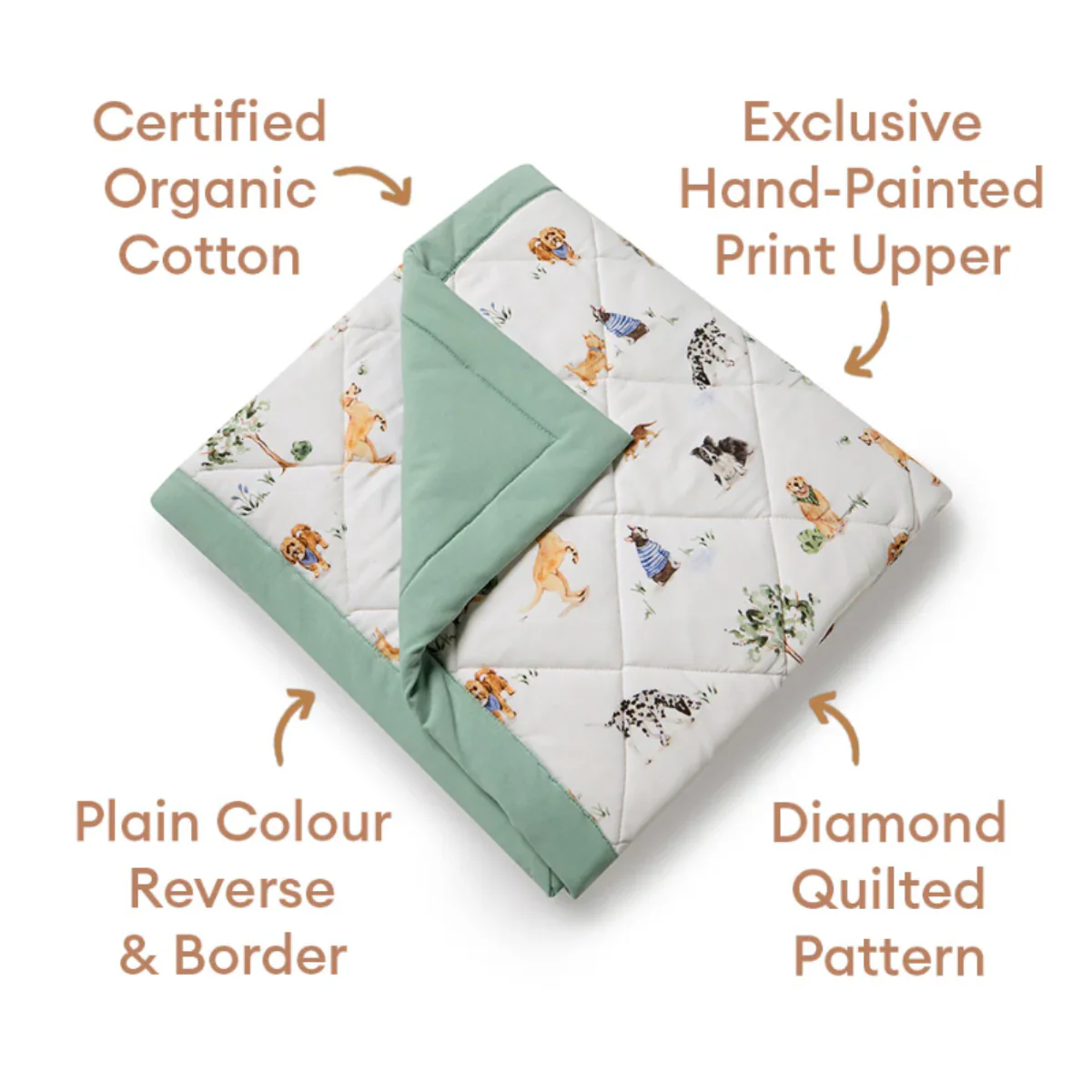 Dog Park Organic Cotton Cot Comforter - Image 6