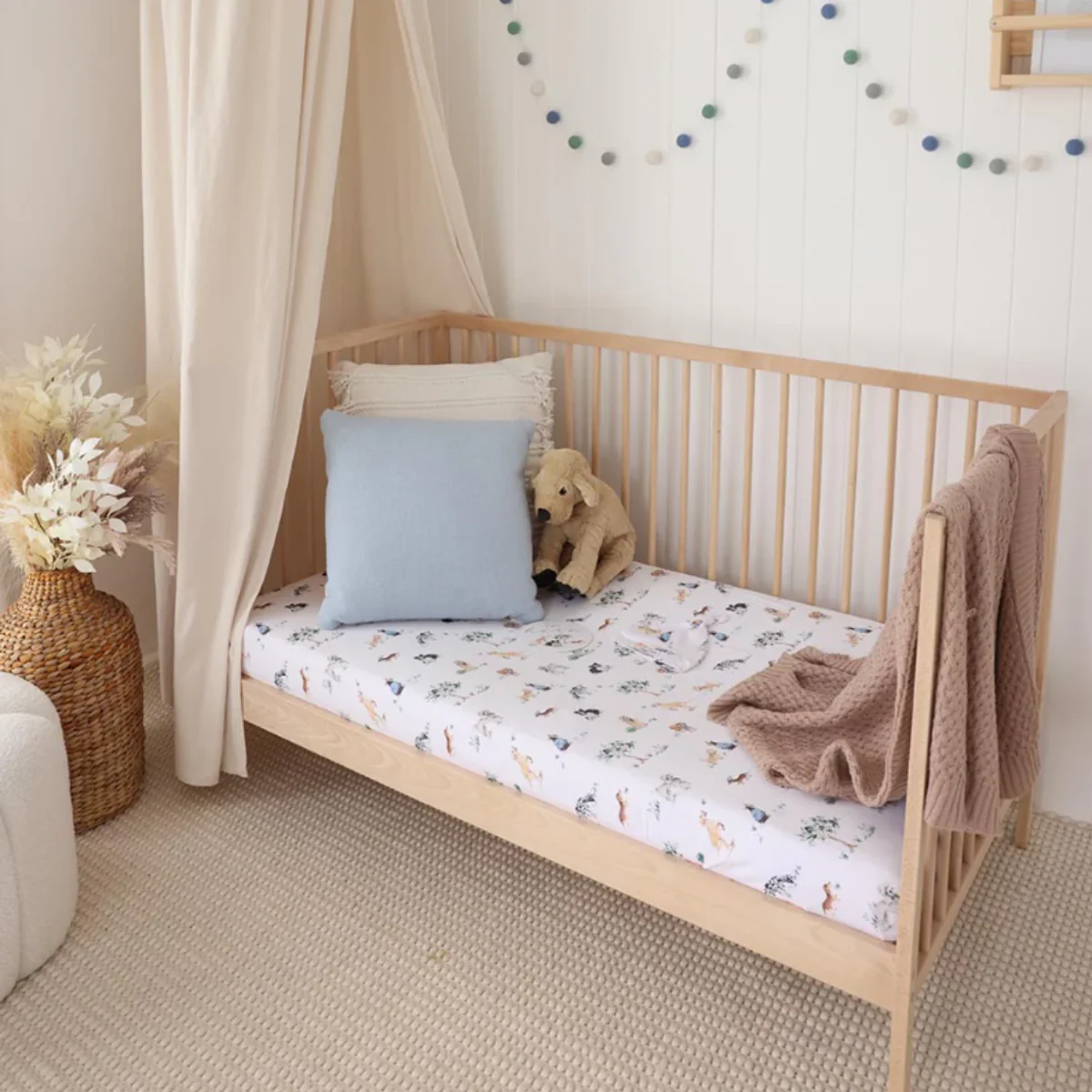 Dog Park Organic Fitted Cot Sheet - Image 3