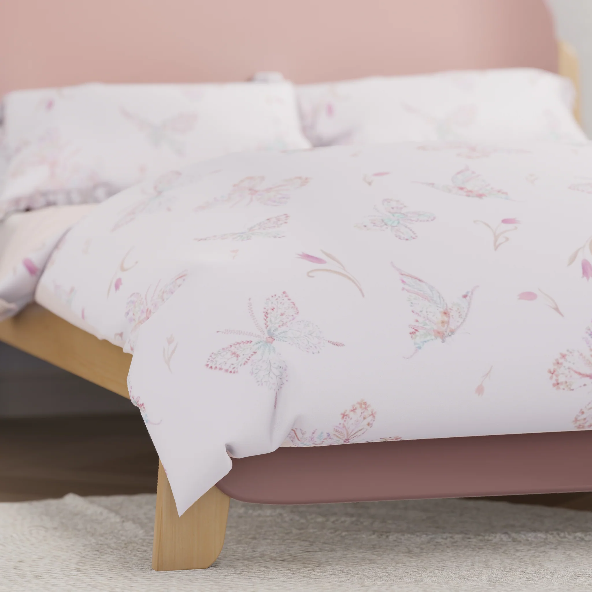 Dreamy Butterfly Double Quilt Cover Set - Image 5