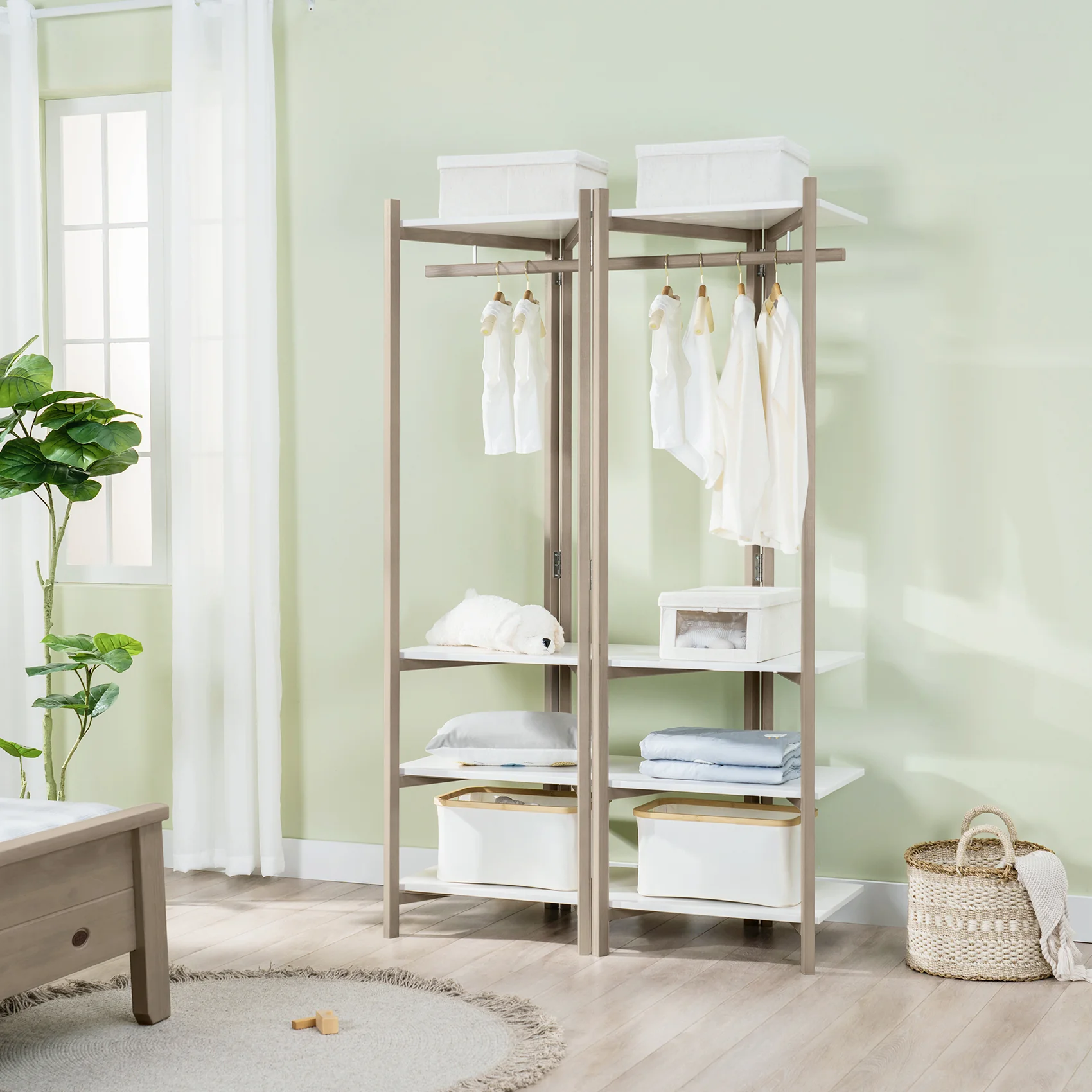 Easy-Move Open Double Wardrobe - Image 3