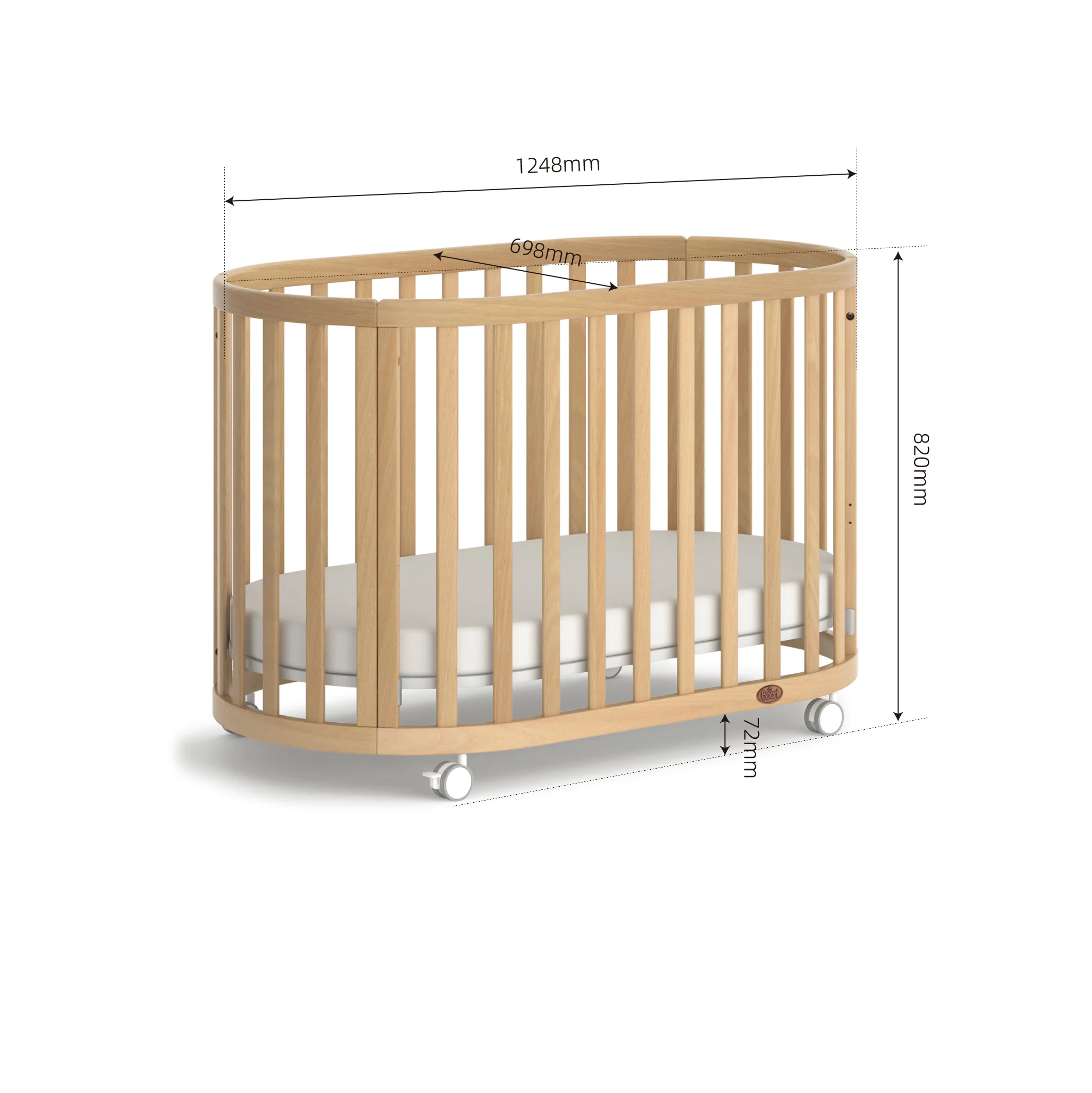 Eden Oval Cot - Image 13