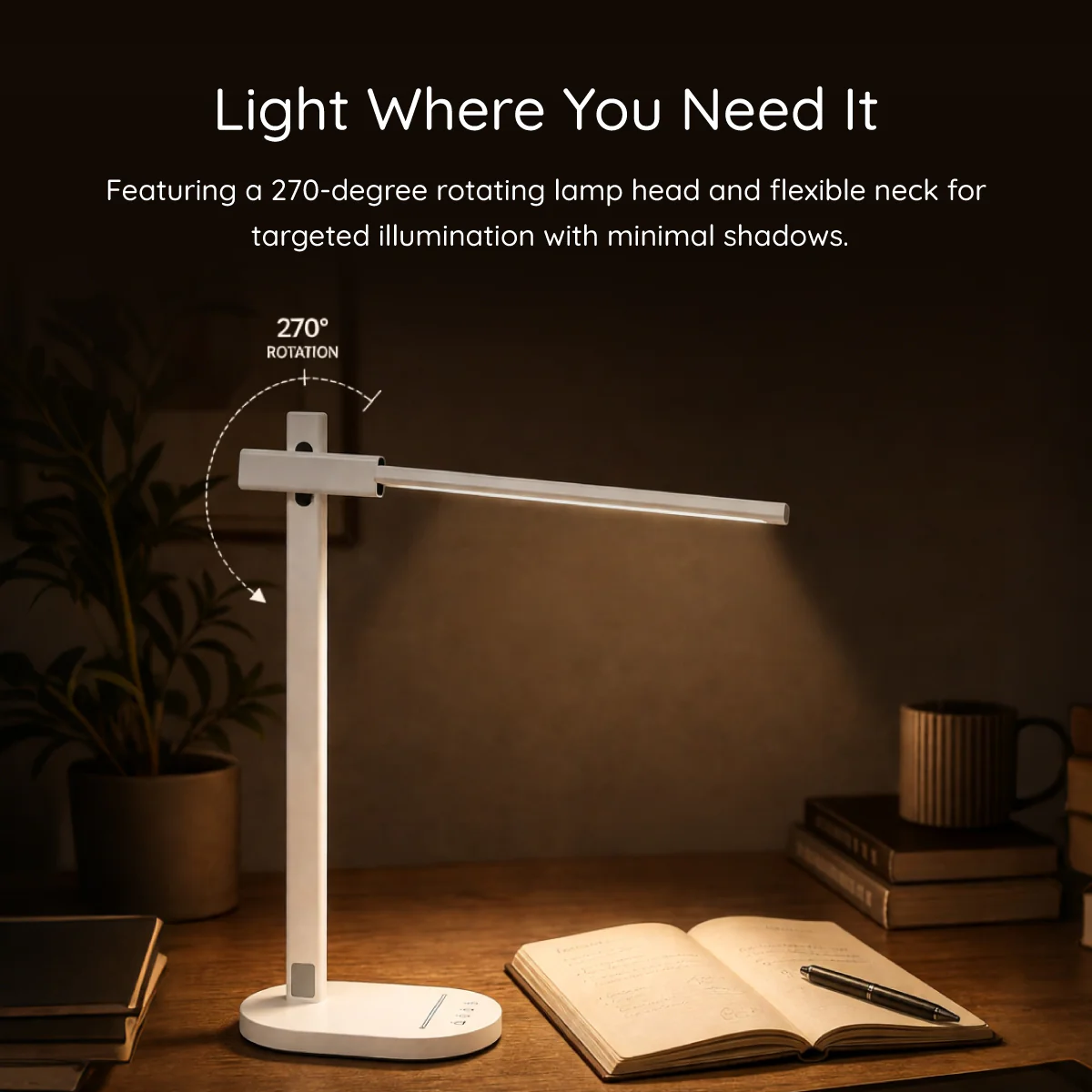 Elio LED Desk Lamp | Dimmable Study & Desk Lighting - Image 2